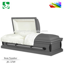 JS-A769 solid wood caskets with velvet interior